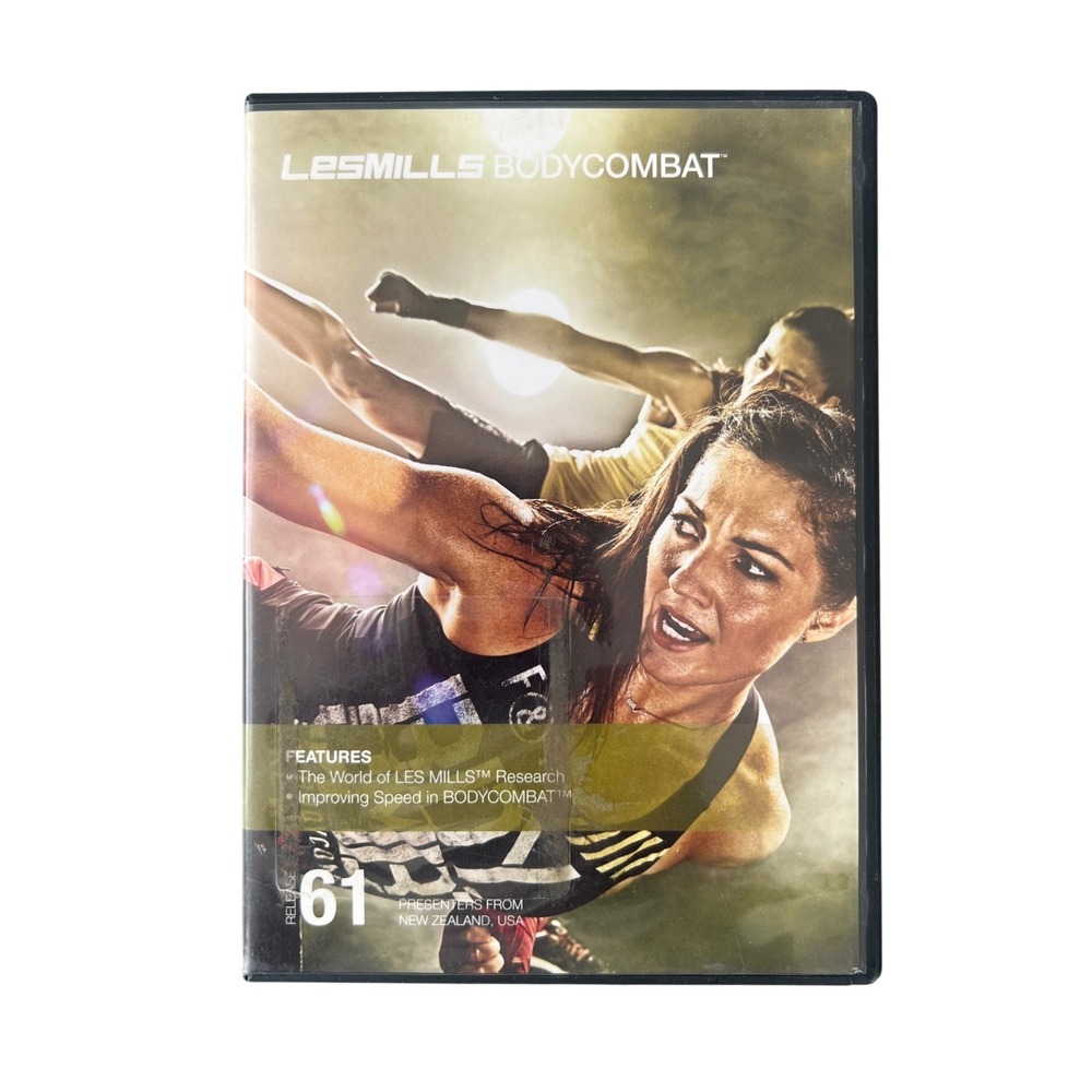 Les Mills BodyCombat 61 Workout DVD and CD Set Mixed Martial Arts Fitness